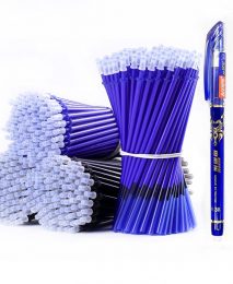 53Pcs/lot 0.38mm Erasable Washable Pen Refill Rod for Handle Blue/Black Ink Gel Pen School Office Writing Supplies Stationery